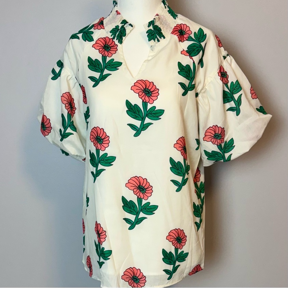 Mod Boutique Floral Print Women's Top